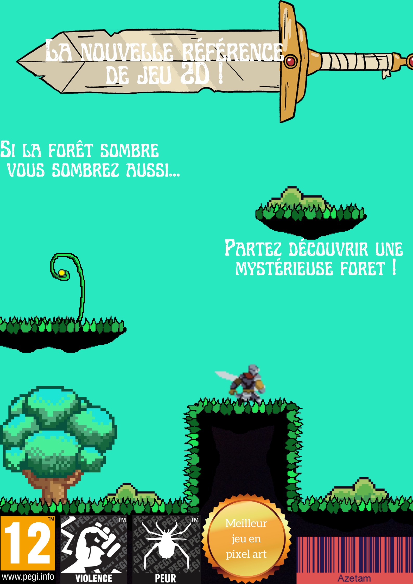 Affiche et jaquette du jeu 'Arkane' (Studio AZETAM)