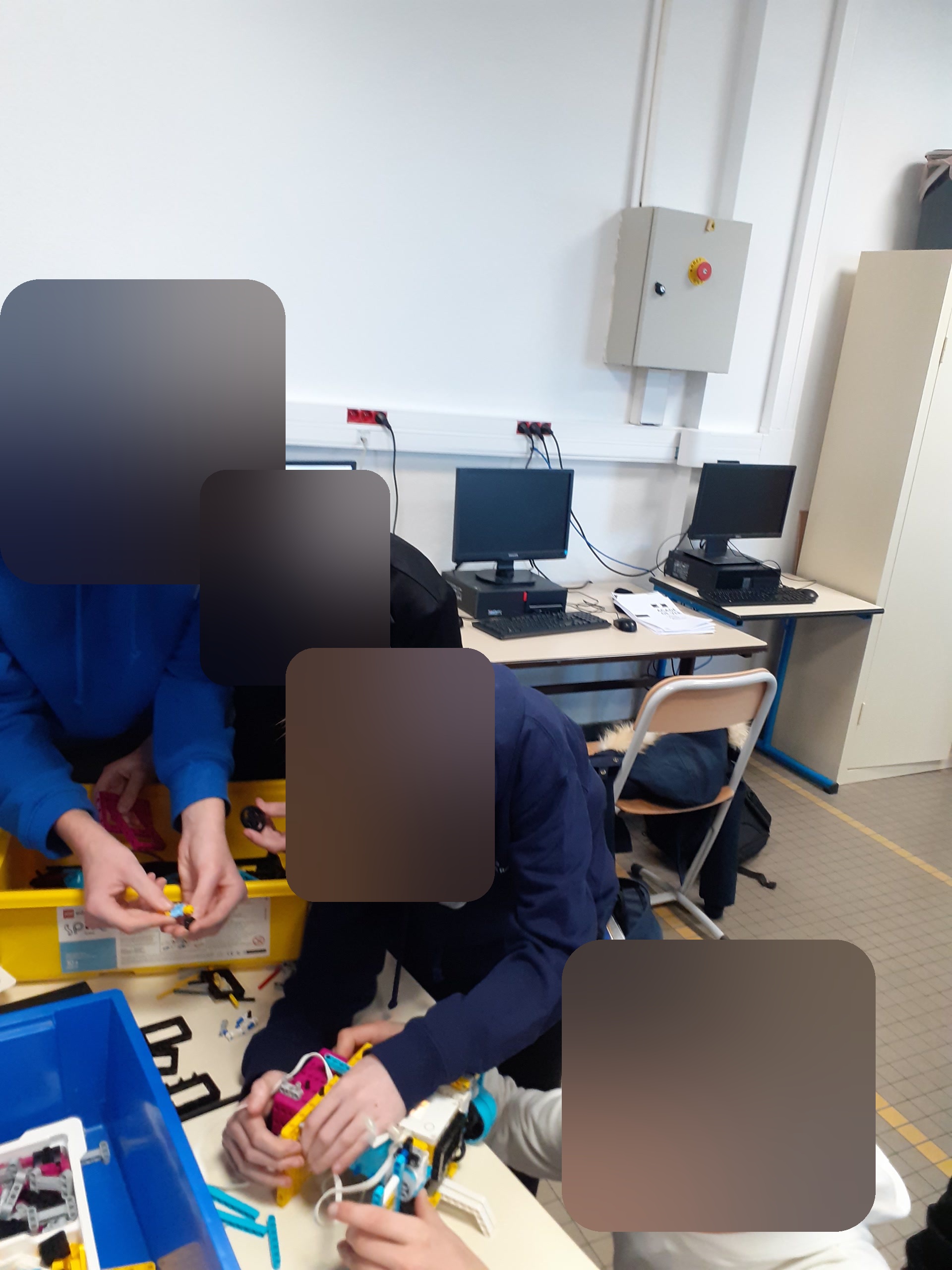 Alignement du robot sprinteur sur la ligne de départ